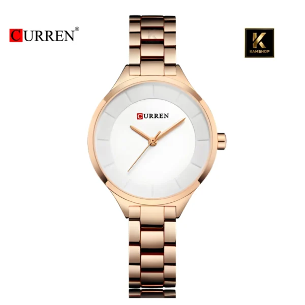 Montre Femme Elegante Acier inoxydable Lady-Rose White CURREN