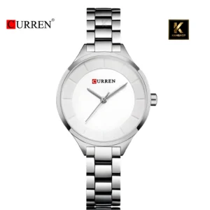 Montre Femme Elegante Acier inoxydable Lady-Silver White CURREN