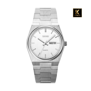 Montre de luxe à quartz Waterproof pour homme Silver Blanc SKMEI 9288