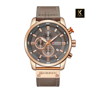 Montre hommes en cuir chronographe CURREN 8291 Rose Gray