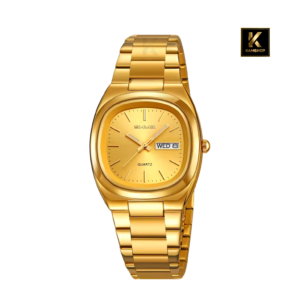 Montre de luxe à quartz Waterproof pour homme Gold SKMEI 2420