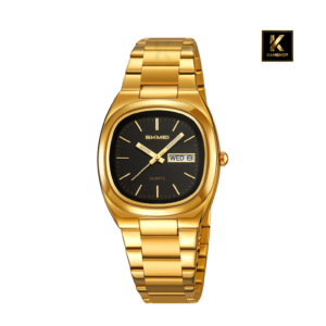 Montre de luxe à quartz Waterproof pour homme Gold Black SKMEI 2420