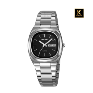 Montre de luxe à quartz Waterproof pour homme Silver Black SKMEI 2420